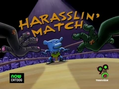 Harasslin Match Title Card