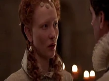 Elizabeth rejects Robert Duddley after she finds out he's married, and banishes him from her presence permanently