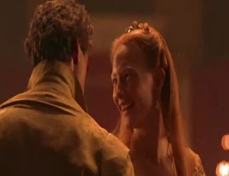 During her first years as Queen, Elizabeth has an affair at Court with her childhood sweetheart, Sir Robert Dudley.