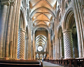 The Durham Cathedral onducted various interior scenes