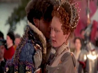 Before she decides she's not going to marry any suitor that Cecil presents her, Elizabeth is courted by the Duke of Anjou.