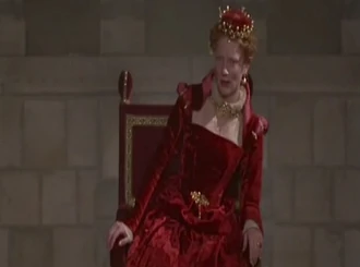 During the vote of the Act of Uniformity, Elizabeth gives a memorable speech at the House of the Lords.