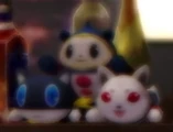 Morgana, Teddie and Koromaru.