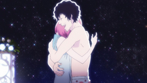 Vincent and Rin embrace.