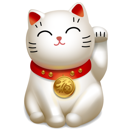 Gato japonés maneki neko, png