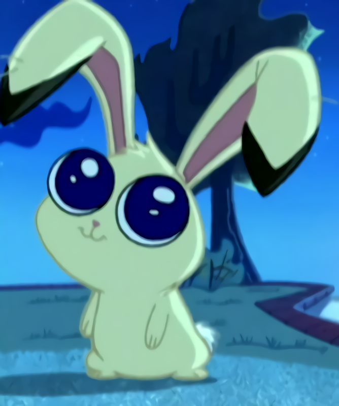cute cartoon bunnies with big eyes