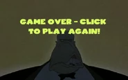Game over screen