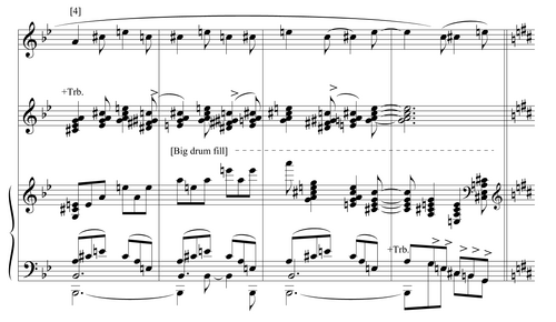 Overture Jellicle theme sheet music 3