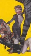 Nick Searle as Mungojerrie and Veerle Casteleyn as Jemima
