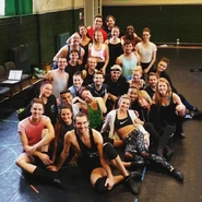 With the London Palladium cast, October 2015