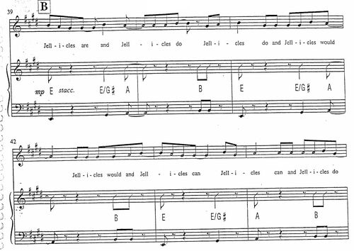Jellicle Songs chorus excerpt