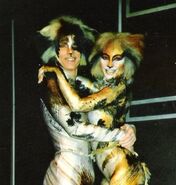 George with Kim Winfield as Jellylorum, 1988