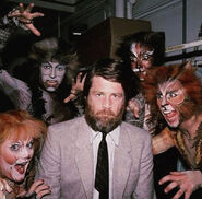 Brian Wilson with cast Bway 84