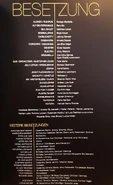 Cast List from Souvenir Brochure with Cover Role/Swing List