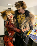 as Bombalurina with Zachary Berger as Rum Tum Tugger