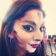Demeter makeup Zizi Strallen UK Tour 2014