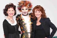 Demeter, with Cherida Langford (mother) and Bonnie Langford (aunt)