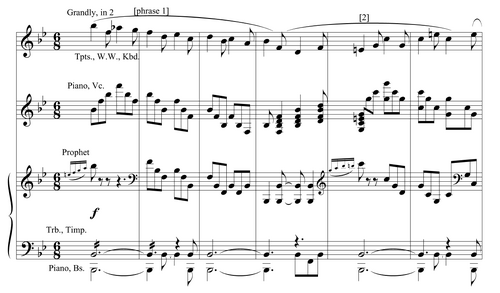 Overture Jellicle theme sheet music 1