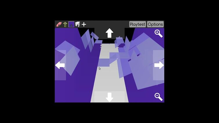[Run 3] Visual glitch in level editor on Kongregate Version