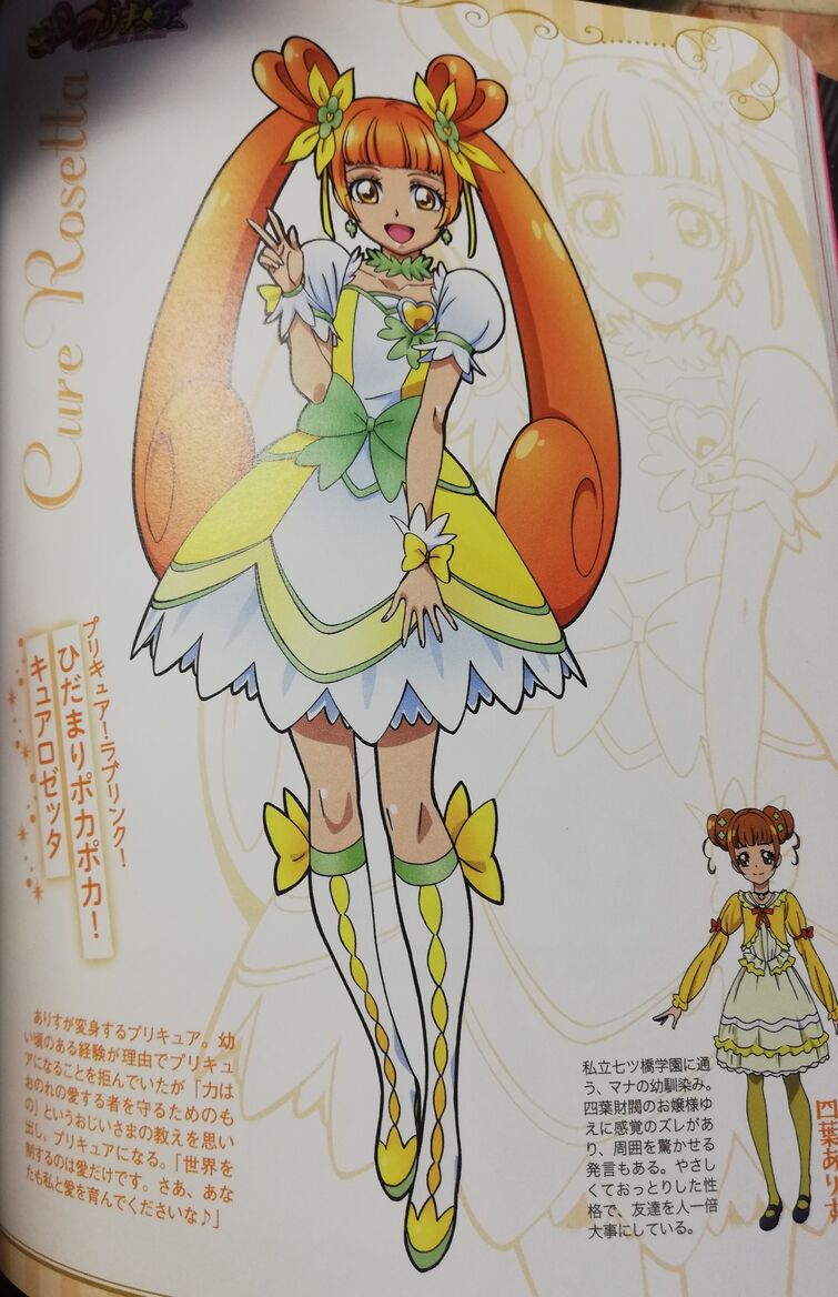 The information of Cure Rosetta/Alice Yotsuba (on 20th Anniversary