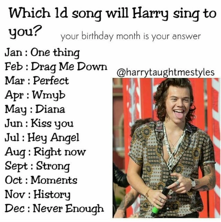 Which 1D Song Will Harry Sing To You ??? | Fandom