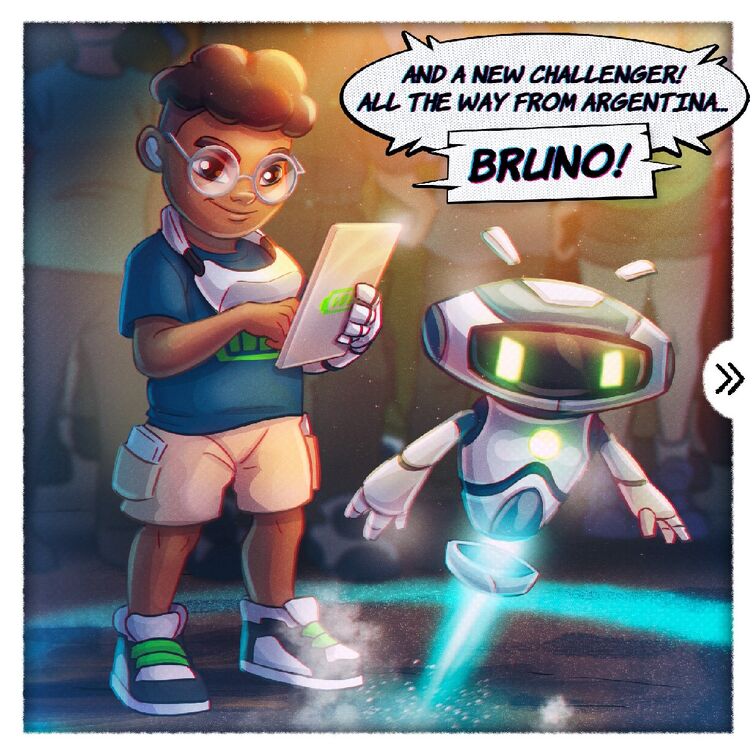 Subway Surfers - Bruno and his robot need a mid-battle hack