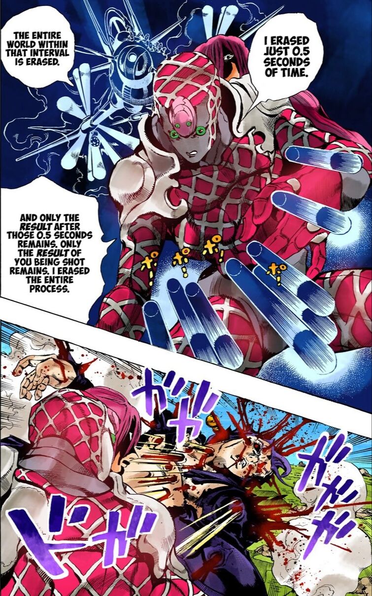 At the ending of part 5, why didn’t Diavolo just use King Crimson 