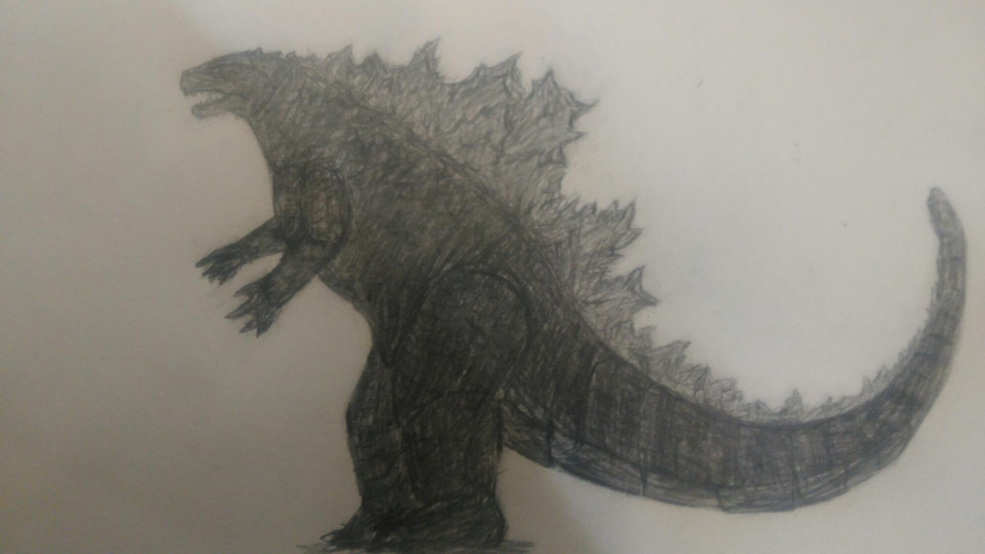 New 2019 godzilla drawing I made Fandom