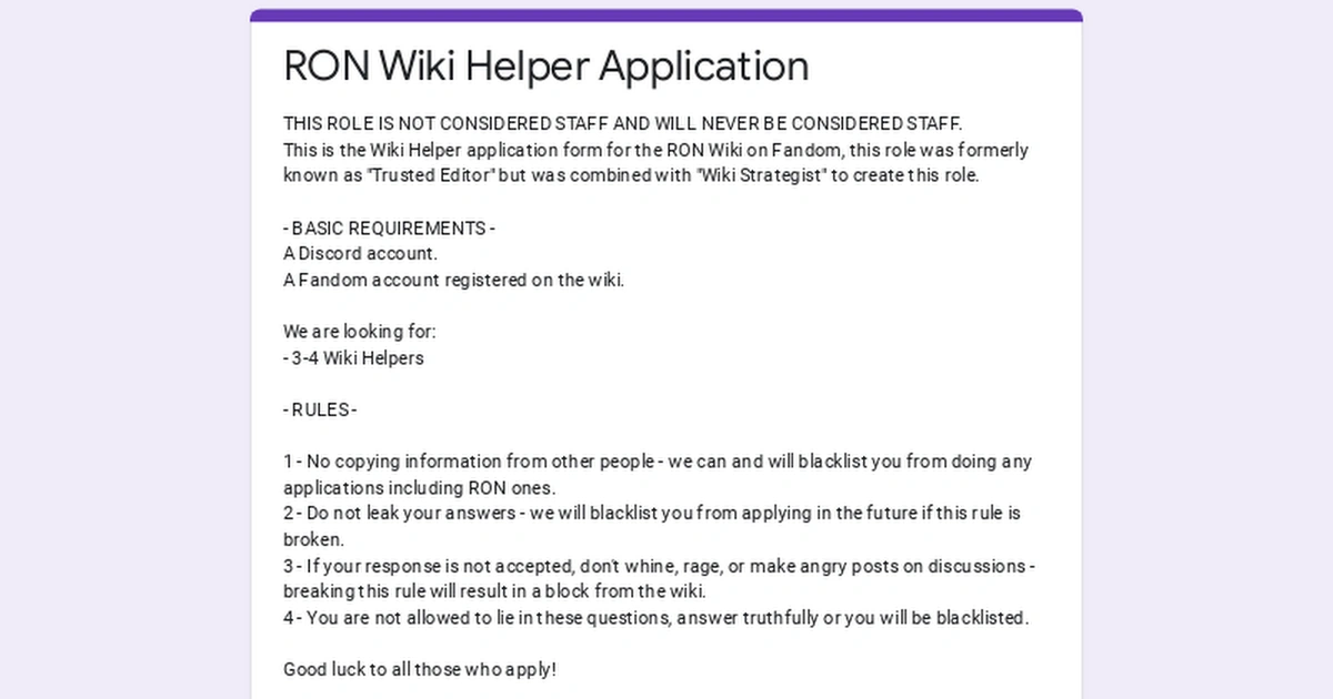 Wiki Helper Applications Fandom