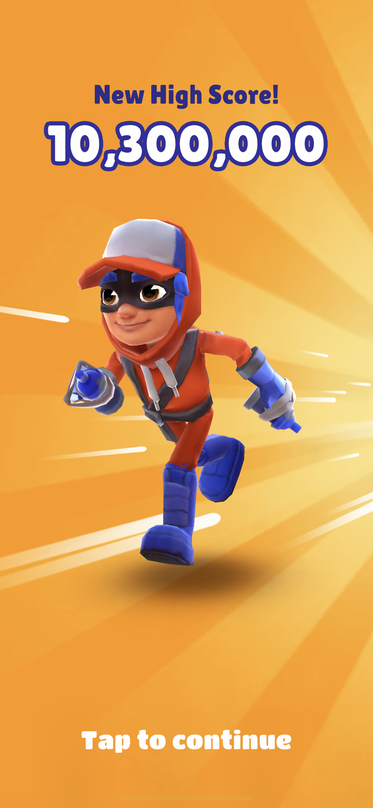 The record in Subway surfers 