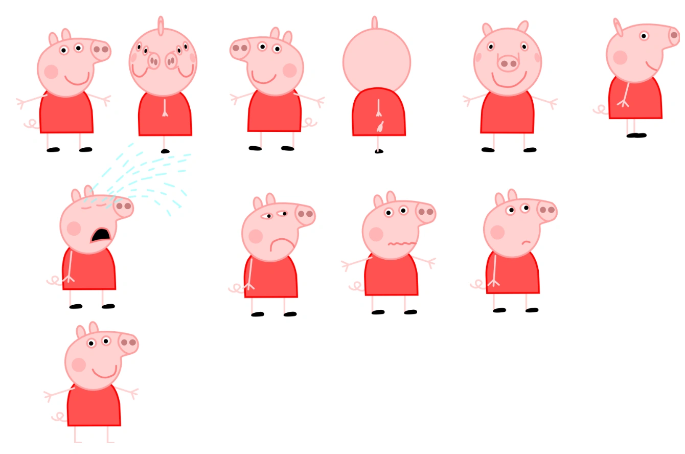 Some "Canvas" renders of Peppa Pig Fandom