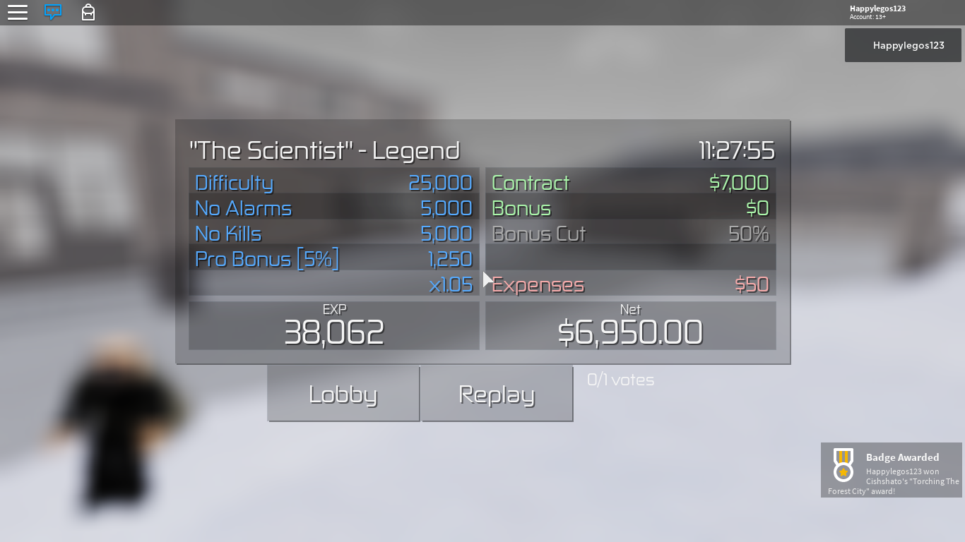 I Ve Finally Beaten The Scientist On Solo Stealth Legend Fandom - roblox entry point the scientist legend stealth solo no kills