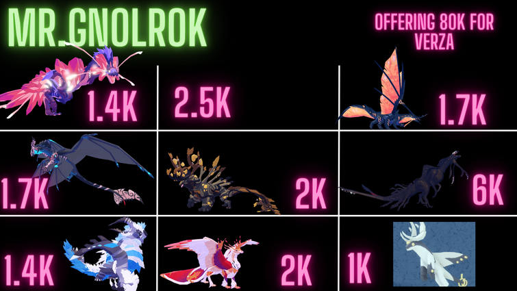 Gnolrok, Trade Roblox Creatures of Sonaria Roblox Items