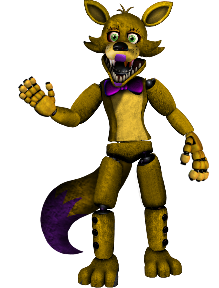 CaptainFoxy456 on X: Springlock Foxy i know it's called Unnightmare Foxy  but springlock foxy makes sense because springlock animatronics have five  fingers  / X