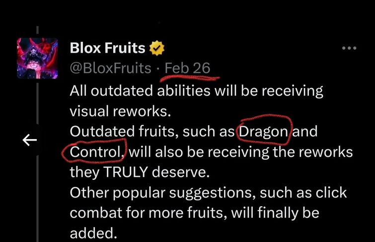 Update 20 - Control Awakening - Rework/ Blox Fruits 