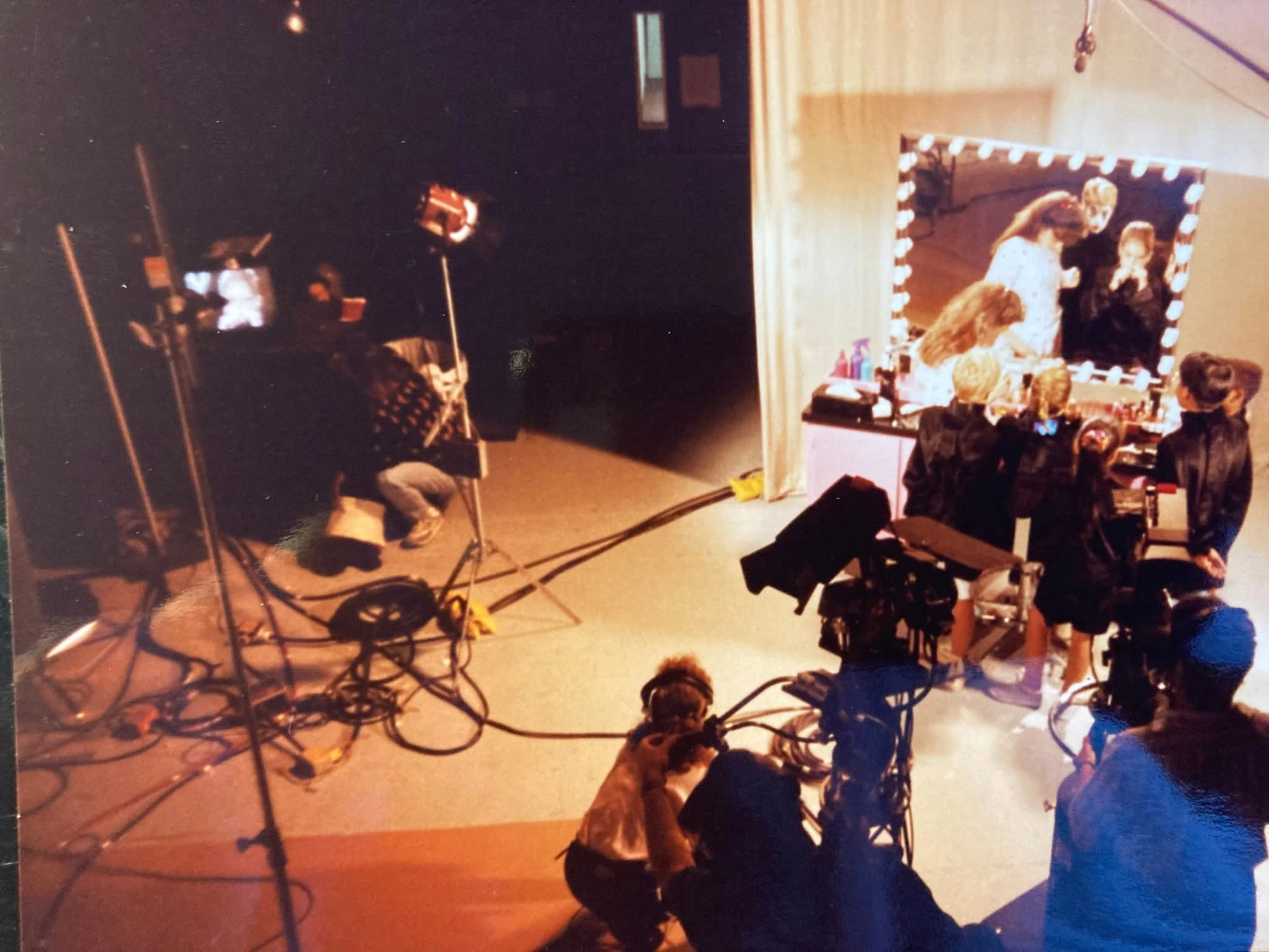 Found another behind the scenes photo from Rock with Barney | Fandom