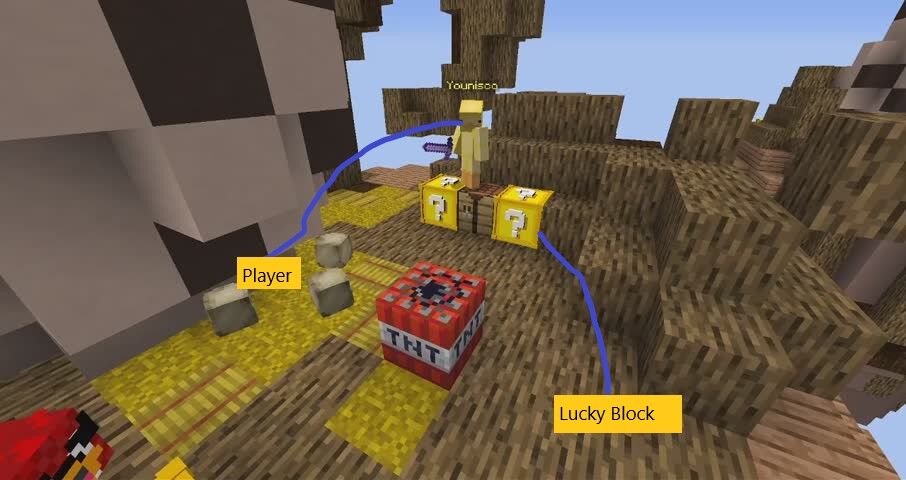 Minecraft lucky block survival 1 :)