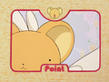 Kero compairs his ears to the cat-ears headband's.