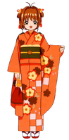 Orange Kimono