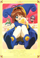 Sakura wearing the costume in the 2001 v2 calendar.