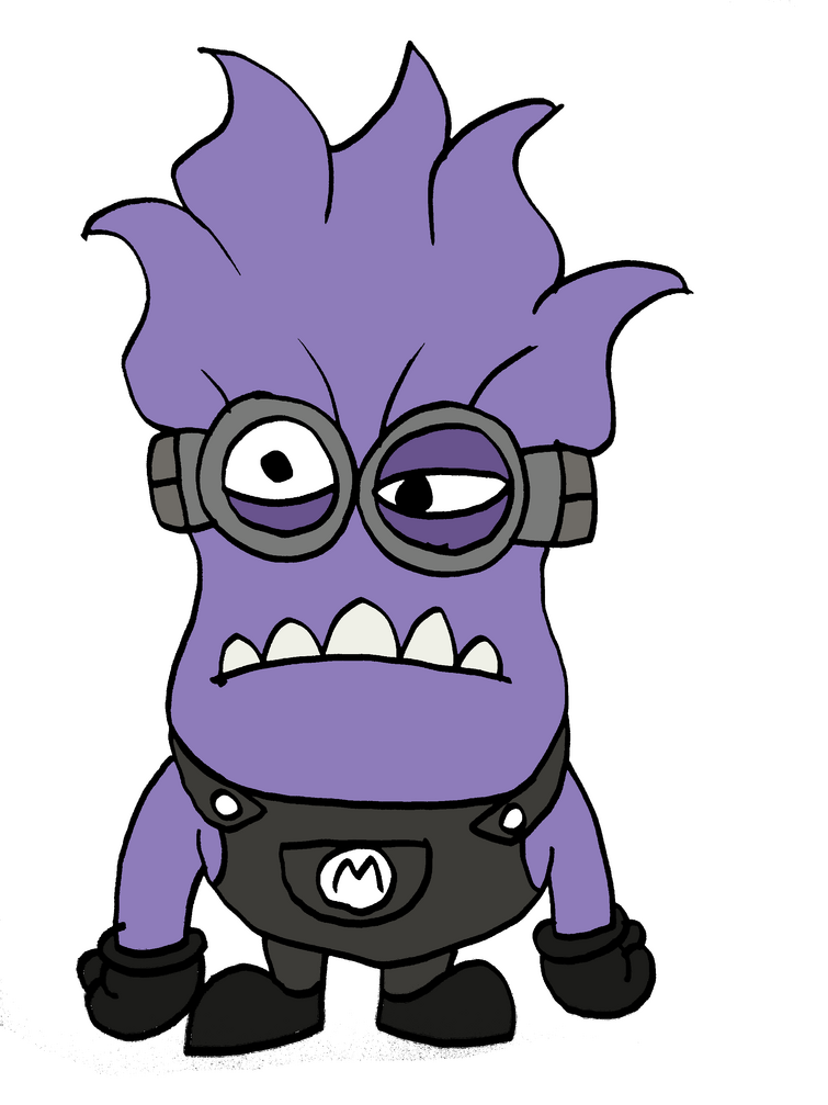 purple minions drawing