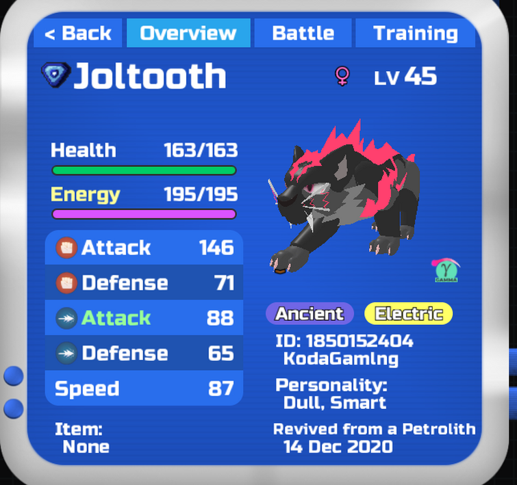 Joltooth, Loomian Legacy Wiki