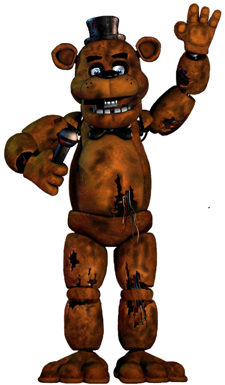 Freddy in FNAF Plus looks like Classic Freddy and Withered Freddy