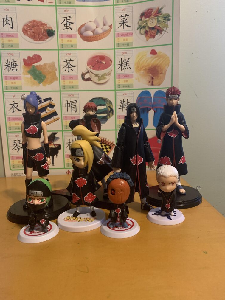 my Akatsuki action figures. Just need Kisame and Zetsu Fandom