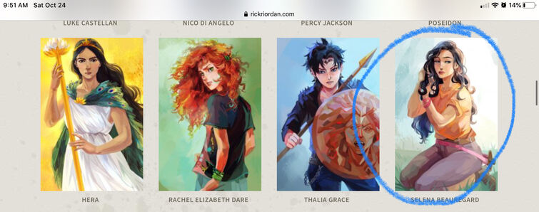 Percy Jackson, Riordan Wiki