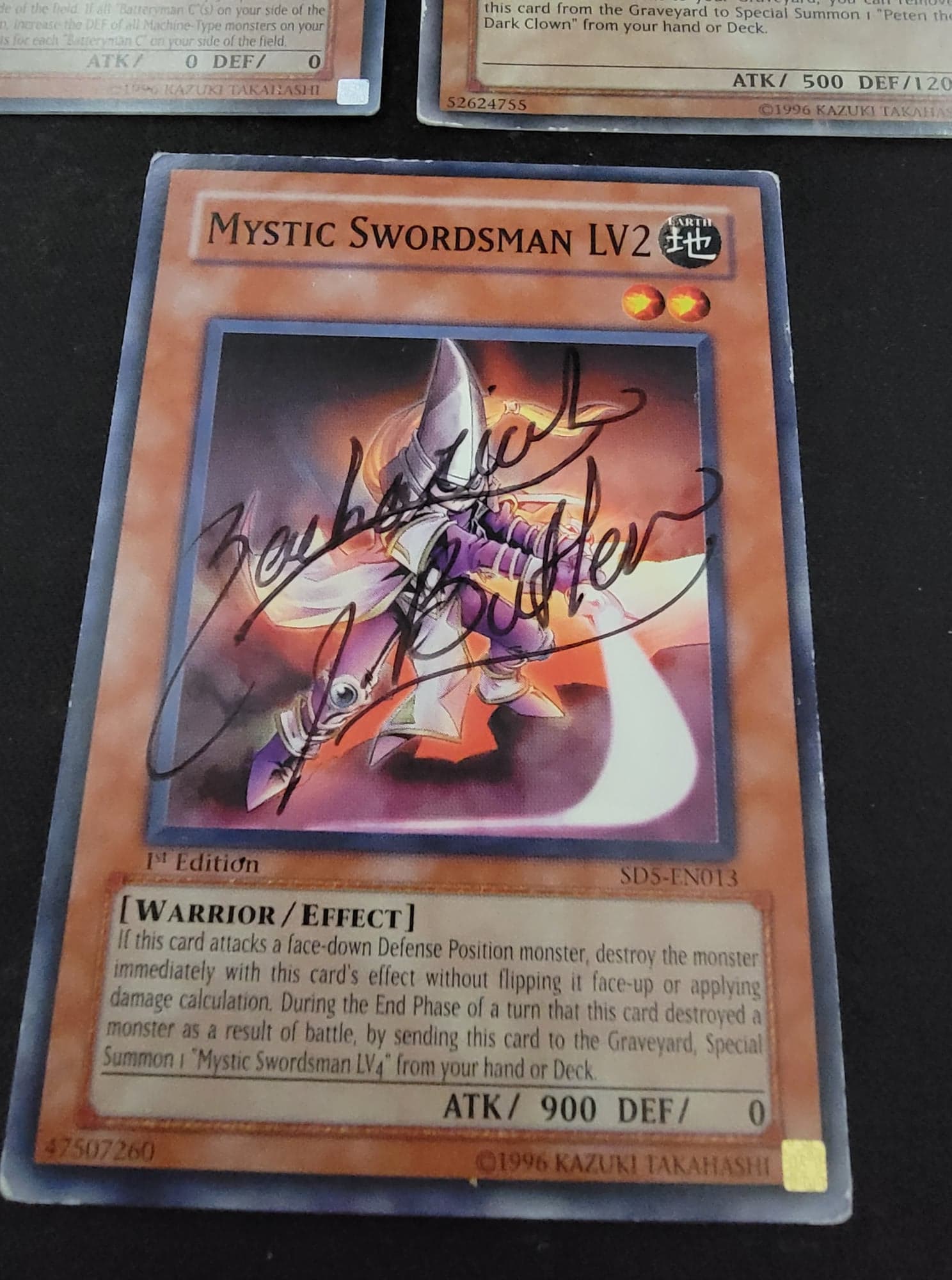 YuGiOH signed card Fandom