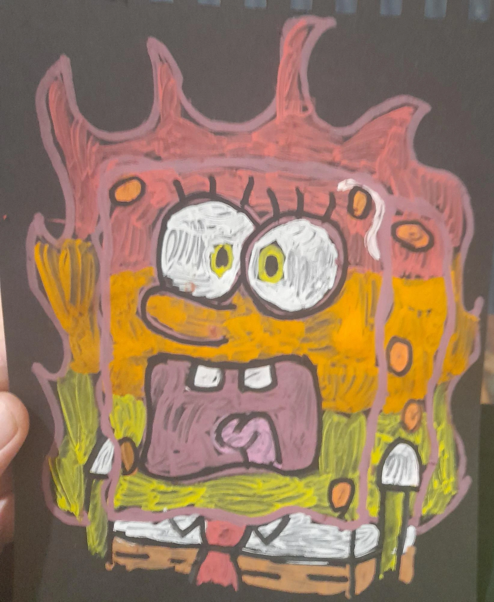 My Posca pen drawing of SpongeBob Fandom