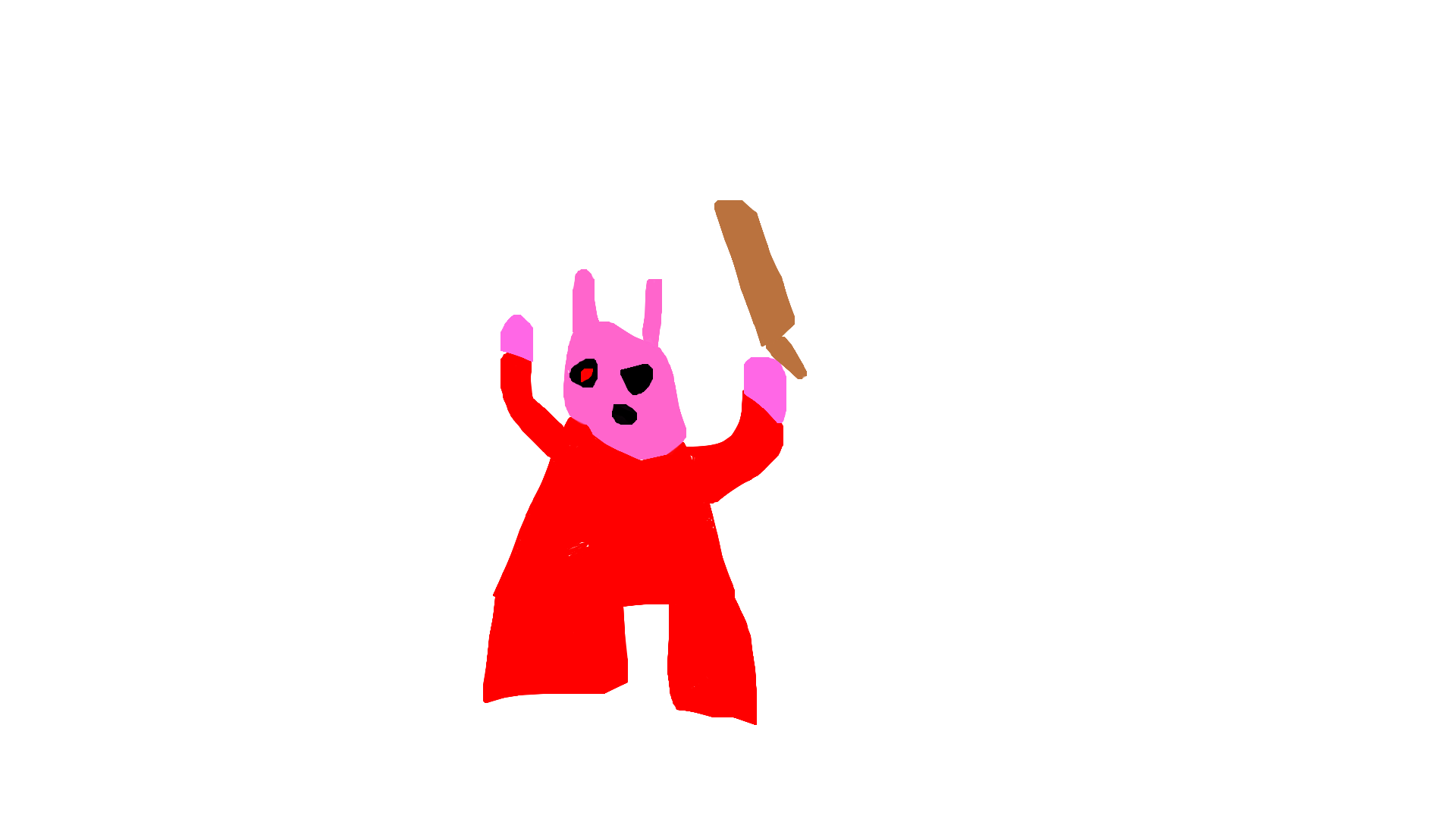 Pig Except Have Derpy Leg And Look Like Blocky Roblox Persons Fandom - how to make your roblox character blocky 2020