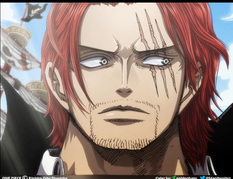 Image of a warlock resembling shanks from one piece on Craiyon