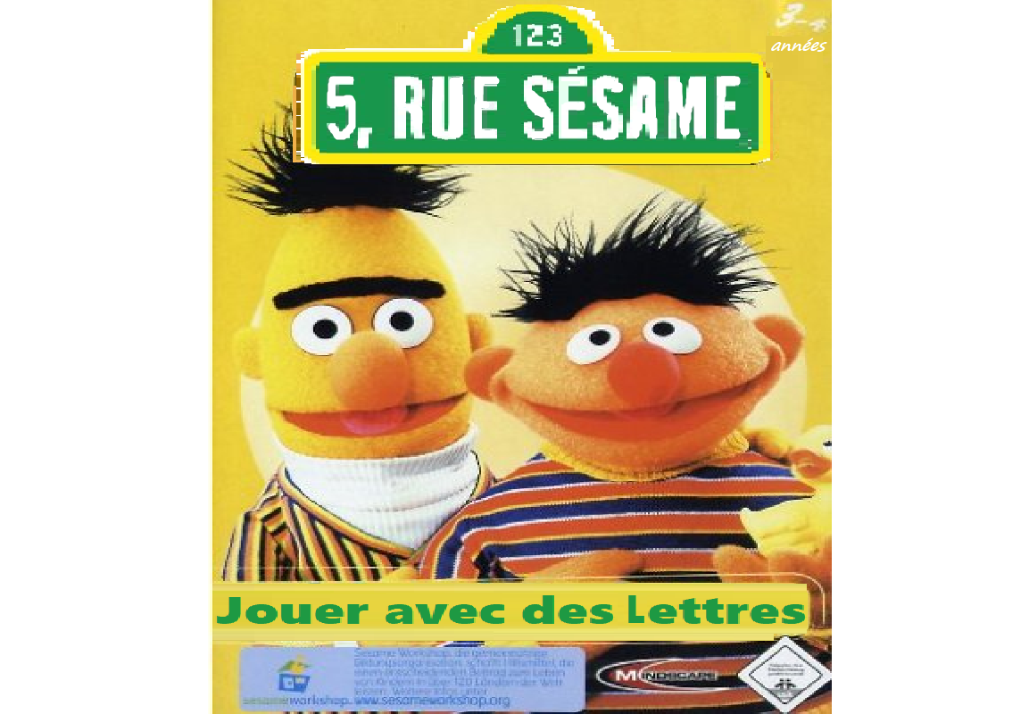 5, Rue Sésame Jouer avec des Lettres (French edition) CDROM Game Languages Wiki Fandom